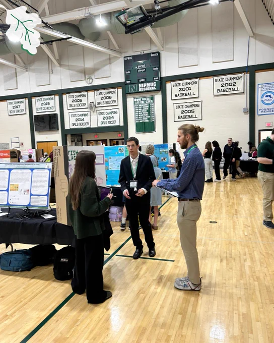 MassDEP judging at the Nipmuc Regional Science & Engineering Symposium