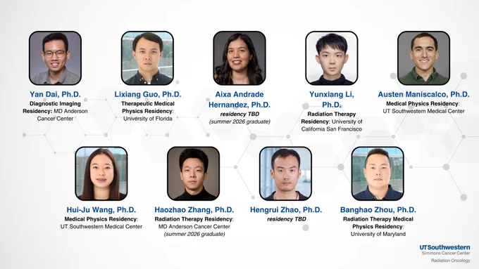A graphic with headshots of a group of student graduates.