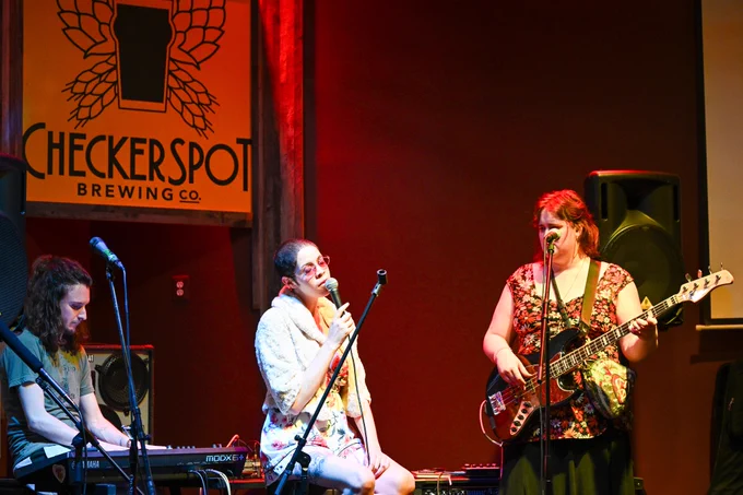 Musicians on stage