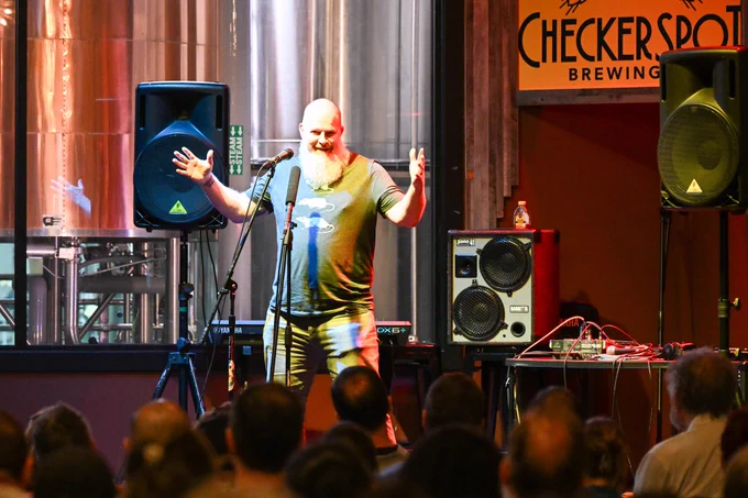 A Storyteller on stage