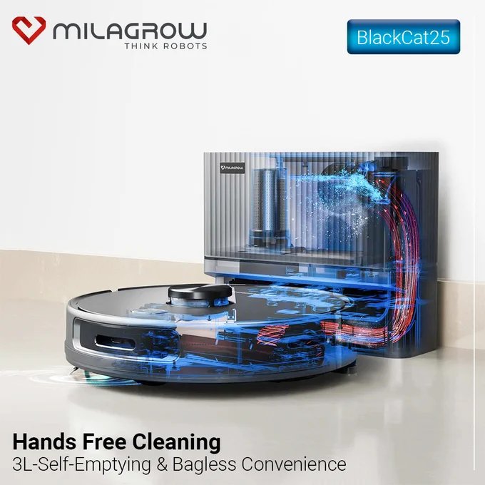 ✨ Hands-Free Cleaning Just Got Smarter ✨
Meet the BlakCat 25 Ultra, designed for effortless living with 3L self-emptying and bagless convenience. ❤️