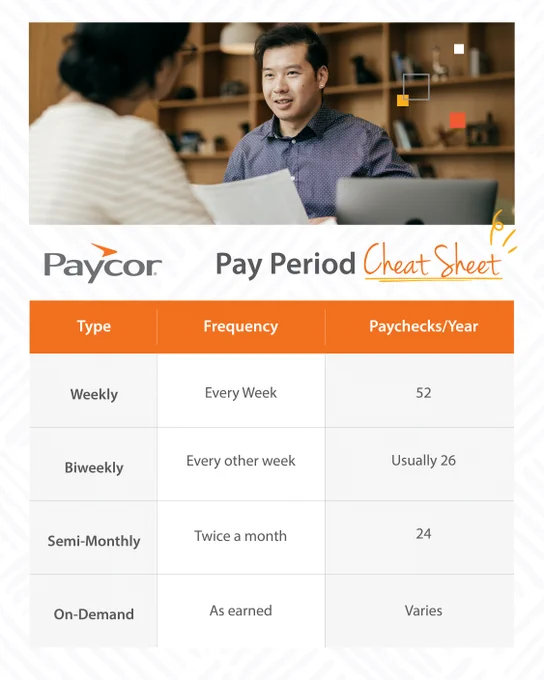 Paycor Pay Period Cheat Sheet.