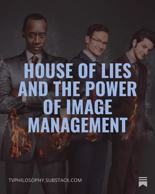 House of Lies starring Don Cheadle, Kristen Bell, Ben Schwartz, Josh Lawson and Donis Leonard Jr.. Click here to check it out. The moral case for managing the way people see you.