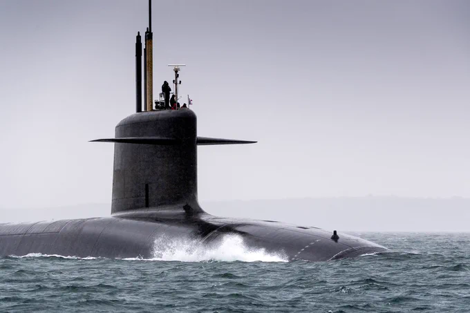 Triomphant-class SSBN underway.

Credit: Marine Nationale