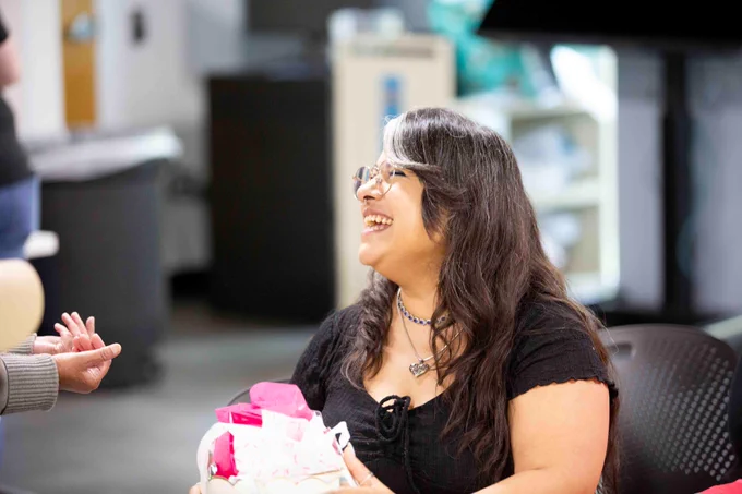 Pictured is a photo of U T A Libraries staff member Perla Vargas.