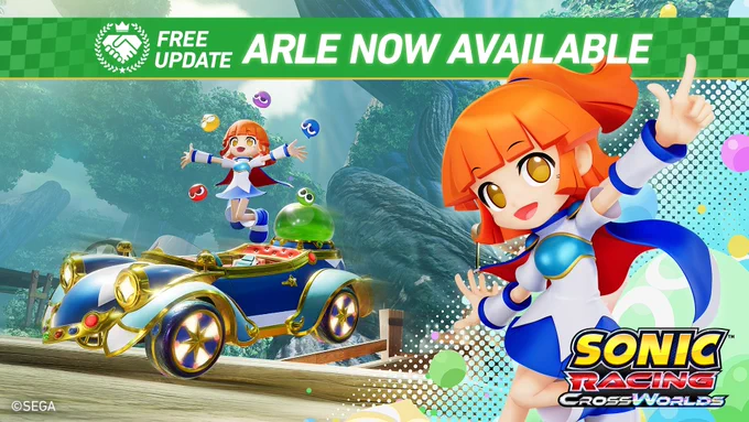 Sonic Racing: CrossWorlds Free Update Arle Now Available