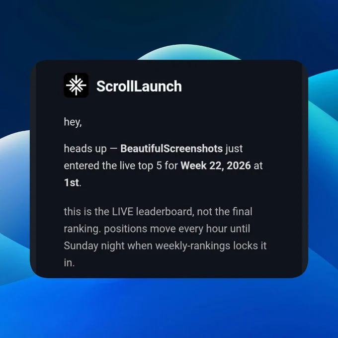 Screenshot of Mail for my tool is at top 5