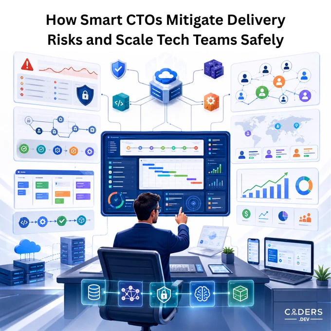 Delivery delays, resource shortages & communication gaps can hurt engineering performance.

Discover strategic scaling frameworks that help CTOs grow teams safely & efficiently.

https://www.coders.dev/blog/engineering-delivery-risk-mitigation-a-cto-s-strategic-guide-to-scaling-capacity-safely.html

#SoftwareDevelopment #RiskManagement #EngineeringTeams #CodersDev