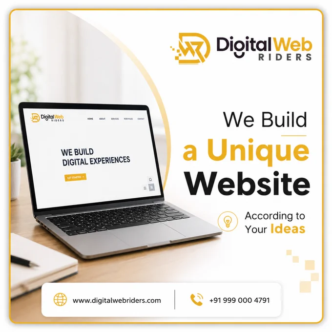 Every successful business starts with a strong online presence.

Turn your ideas into a website that reflects your brand and connects with your audience.

Custom Built
Modern Design
Mobile Optimized
Results Driven

📞  91 999 000 4791
 🌐 www.digitalwebriders.com


#DigitalWebRiders #WebsiteDesign #BusinessGrowth #WebDevelopment #OnlinePresence #CustomWebsites