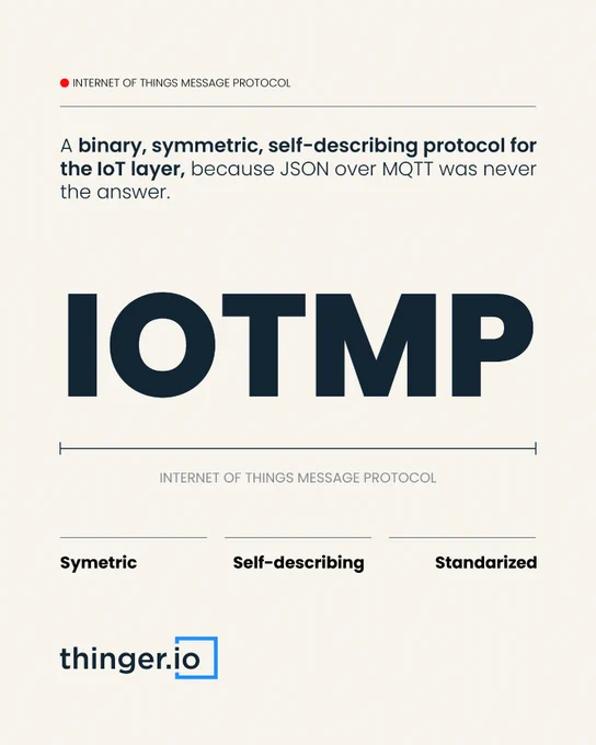 IOTMP: A binary, symmetric, self-describing protocol for the IoT layer, because JSON over MQTT was never the answer.