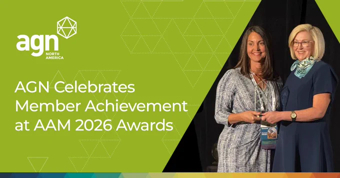 We’re delighted to celebrate the outstanding achievement of Melissa Lingo, named AAM 2026 Business Developer of the Year!

This recognition highlights exceptional leadership in business development, client growth, and innovation across the accounting profession and the AGN membership network — reflecting the meaningful, measurable impact of Melissa’s work.

Congratulations, Melissa!

Read more here:
https://agn.org/insight/agn-celebrates-melissa-lingo-named-aam-2026-business-developer-of-the-year/

#AGNInternational #AAM2026 #BusinessDevelopment #AccountingProfession #Leadership #ClientGrowth