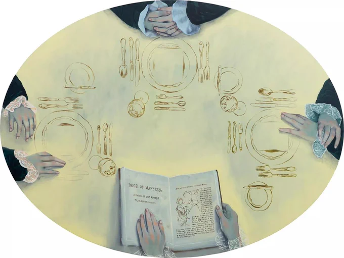 Savoir-vivre, Krzysztof Gil, 2026, olej, płótno