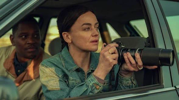 Hayley Squires' Kate and Aml Ameen's Bailey gather intelligence on the streets of Liverpool in Netflix's Legends