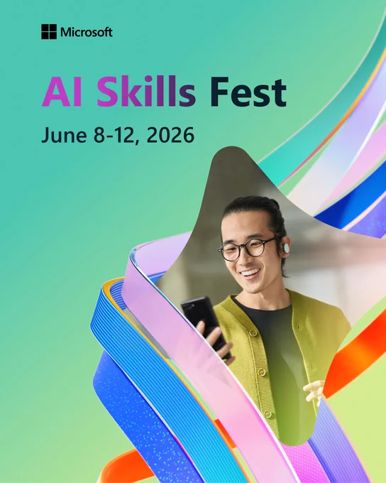 Text reads: "A I Skills Fest"
"June 8 to 12 , 20 26"