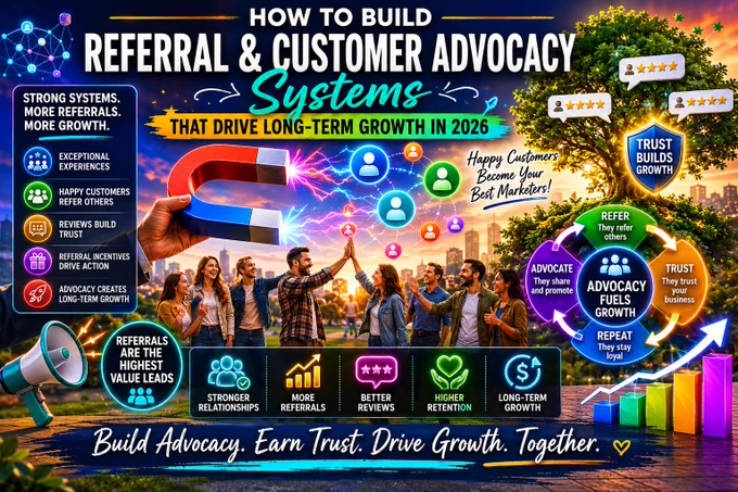 Learn how referral and customer advocacy systems improve retention, referrals, loyalty, and long-term business growth.