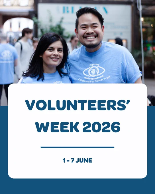 Volunteers' Week 2026, 1st until 7th June written in a white text box and a picture of two volunteers at an event wearing CHECT t-shirts. 