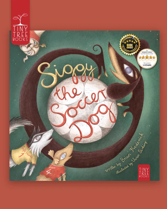 Cover of Siggy the Soccer Dog on a red background
