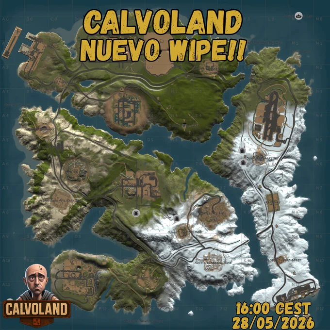 Este mapa compacto de Rust, de tamaño 2000, ofrece una experiencia de juego única al incluir todos los monumentos clave. Además, incorpora vías de tren que se conectan con el metro, lo que añade un nivel extra de complejidad y oportunidades estratégicas.

El terreno es muy diverso, con paisajes que van desde frondosos bosques hasta áridos y escarpadas costas, complementados por suaves colinas, profundos valles y mesetas elevadas. Monumentos clave como la Base Militar, el Túnel Militar, la Plataforma de Lanzamiento y otros están estratégicamente ubicados, ofreciendo lugares codiciados para saquear, comerciar e interactuar con otros jugadores.

Las vías del tren, conectadas con el metro, ofrecen a los jugadores rutas adicionales y puntos estratégicos para explorar y controlar. Esta característica única añade un elemento táctico al juego, donde el uso eficaz de las vías puede marcar la diferencia en la lucha por los recursos y el territorio.