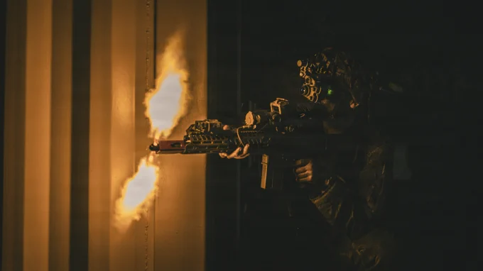 U.S. Soldiers assigned to 2nd Battalion, 27th Infantry Regiment, 3rd Mobile Brigade, 25th Infantry Division, engage the opposing force during the Joint Pacific Readiness Center Exportable Exercise at Laur, Philippines, May 20, 2026.