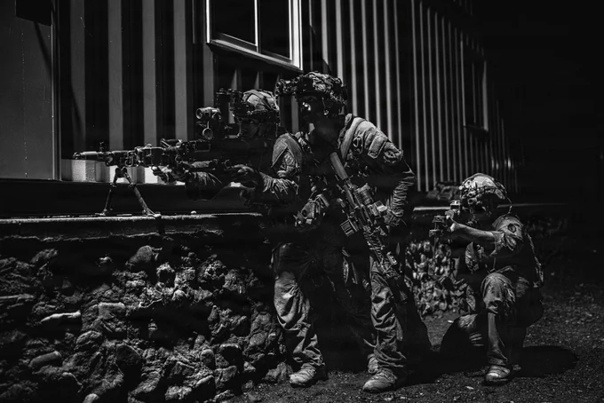 U.S. Soldiers assigned to 2nd Battalion, 27th Infantry Regiment, 3rd Mobile Brigade, 25th Infantry Division, engage the opposing force during the Joint Pacific Readiness Center Exportable Exercise at Laur, Philippines, May 20, 2026.