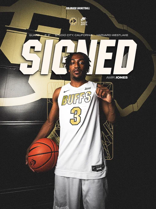 SIGNED: Amir Jones 
6'3" guard from Studio City, CA 
Harvard-Westlake 