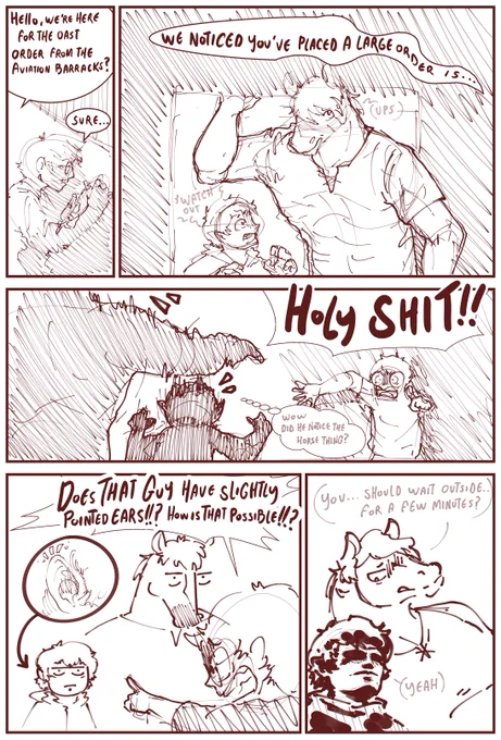 There's a weird AU out there where Annette the horse is like, the most normal thing in the world, but the short, blond guy who's with her, being a dragon, is the most insane and unnatural thing imaginable.