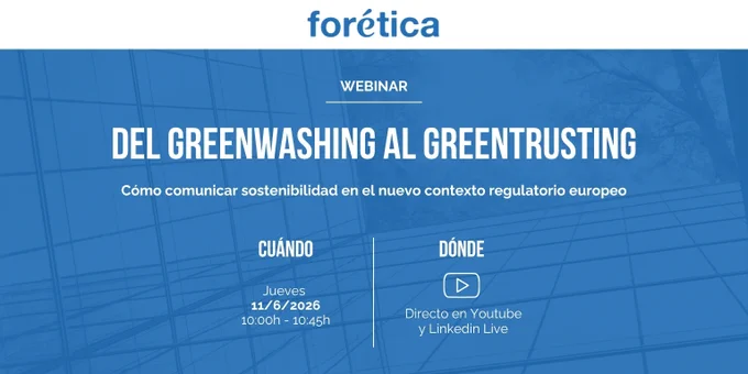 cartel con la información del webinar