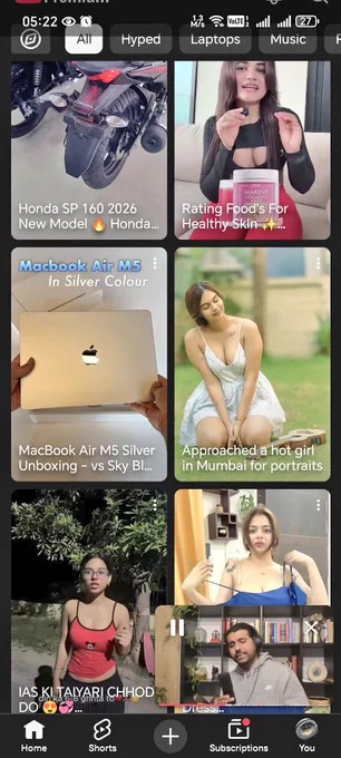 I am searching and watching automobile, technology and Science content then why the f*** are these clowns are on my home screen.