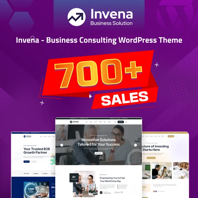 Invena - Business Consulting WordPress Theme by Reacthemes