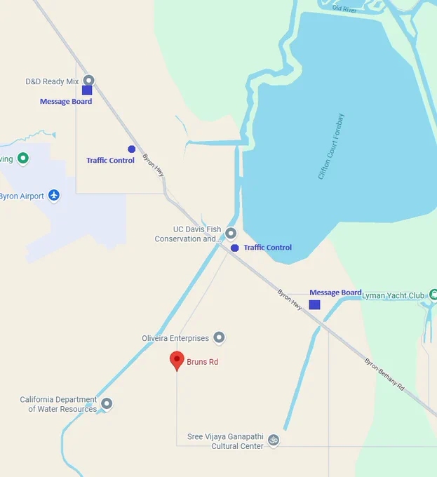 Byron Highway Rumble Strip Installation Work Area Map