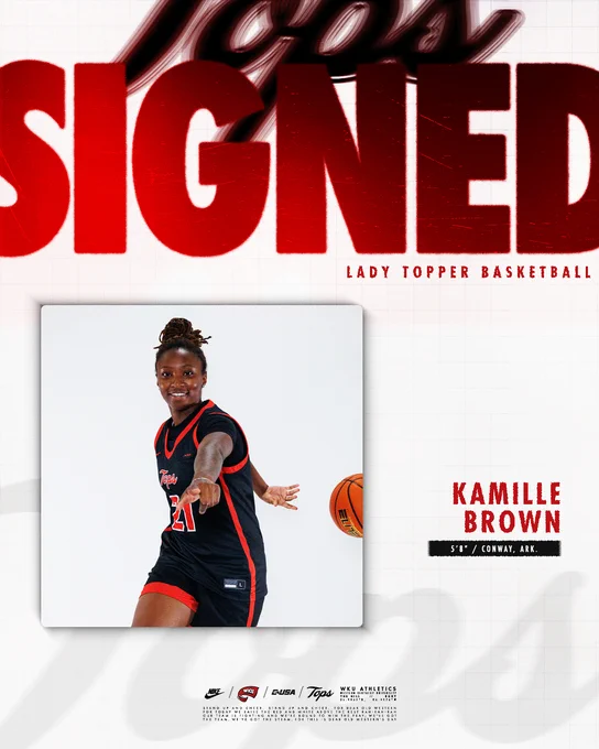 Signed - Kamille Brown - 5-foot-8 - Conway, Ark.