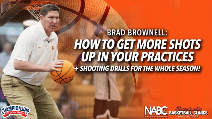Unlock your team's full potential with some excellent ideas for incorporating meaningful shooting exercises into your practices!
Learn ways to improve shooting accuracy!
See how to implement key drills to ensure effective warm-ups and consistent practice!
Learn how to teach players proper shot preparation and essential mechanics like shoulder alignment, foot positioning, and hand placement!
See how Coach Brownell builds a team culture that fosters ownership, high work ethic, and discipline!