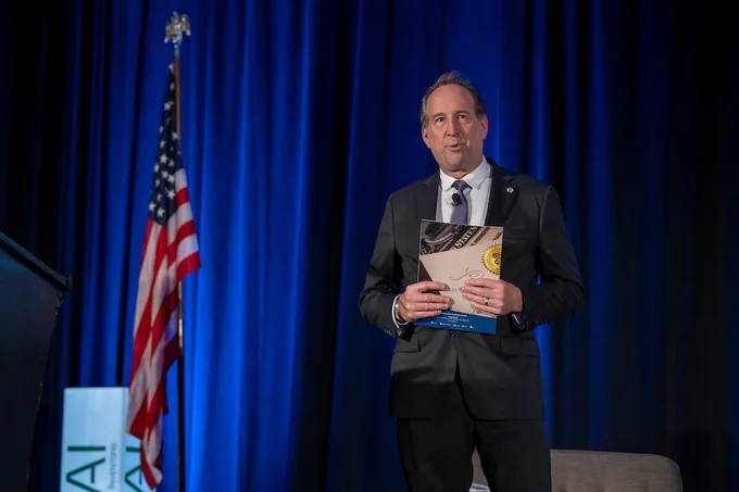 USPTO Director John A. Squires joined leaders from academia, industry, and government at the @NationalAcademyofInventors 15th Annual Conference to moderate the panel, "When Universities and Industry Build Together."