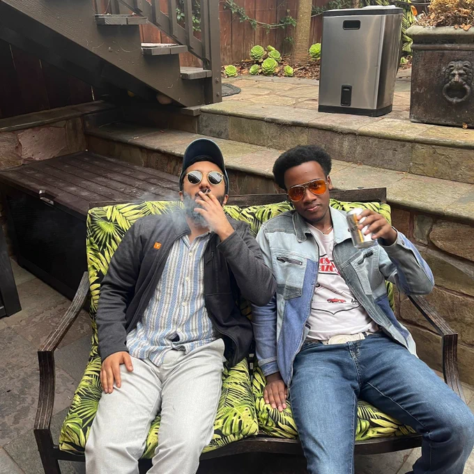 denzell and ishaan hanging