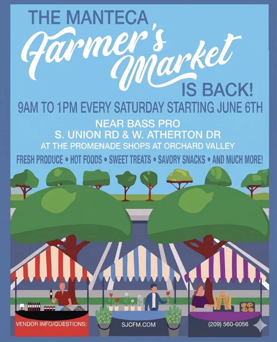 Flyers on farmers market in English and Bike San Joaquin flyers in English and Spanish.