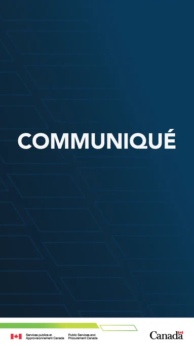 Texte sur l'image : Communiqué.