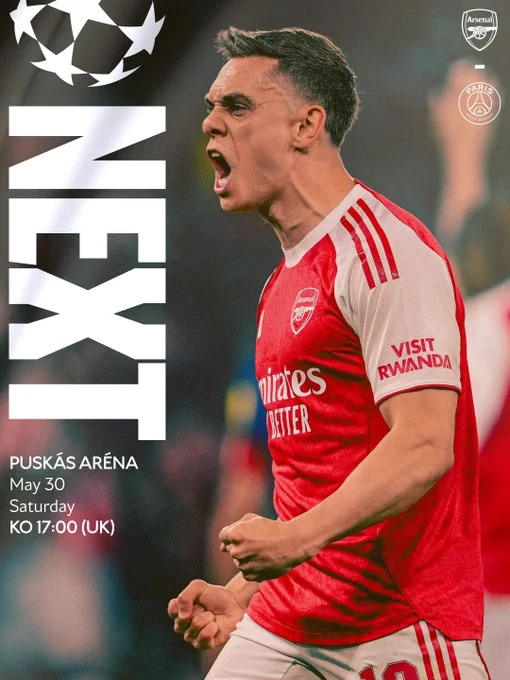 Next match: 
Champions League final
PSG v Arsenal
Puskas Arena
Saturday May 30
Kick-off 5pm (UK)