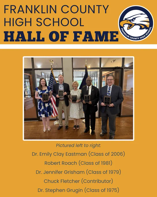 Pictured left to right: Dr. Emily Clay Eastman, Robert Roach, Dr. Jennifer Grisham, Chuck Fletcher, and Dr. Stephen Grugin