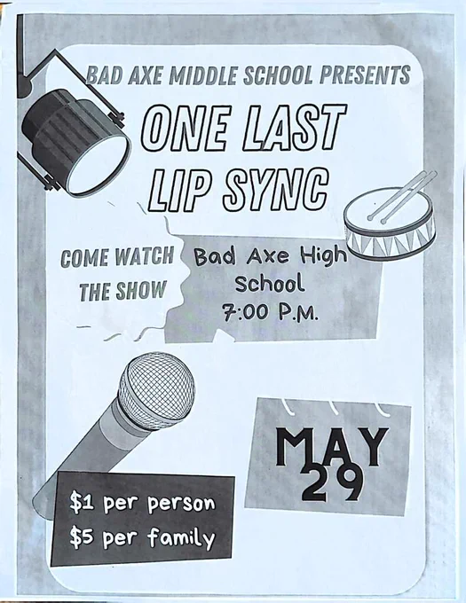 One Last Lip Sync at the Bad Axe High School 