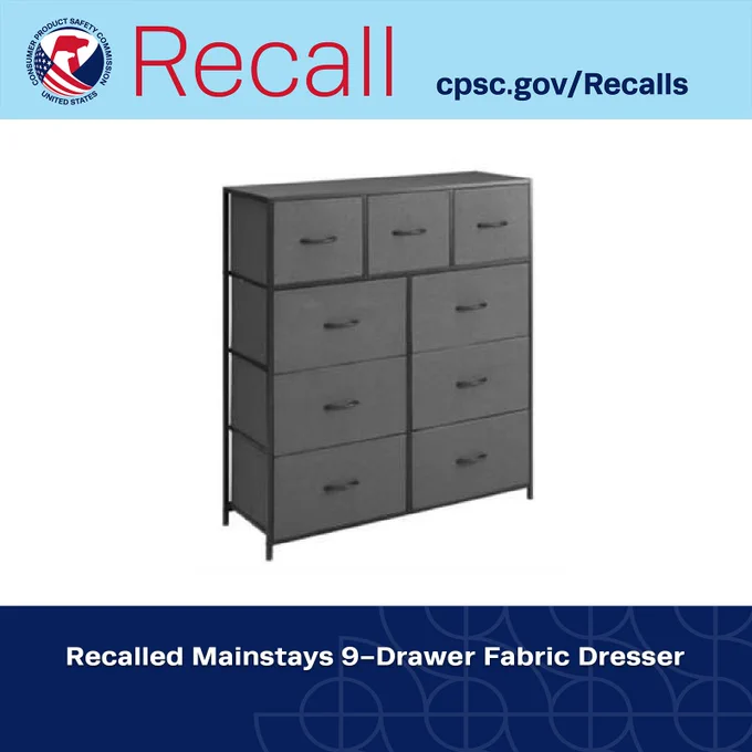 Recalled dresser.