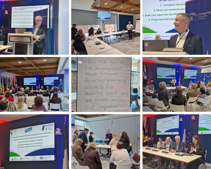 Collage of nine photographs from the conference.