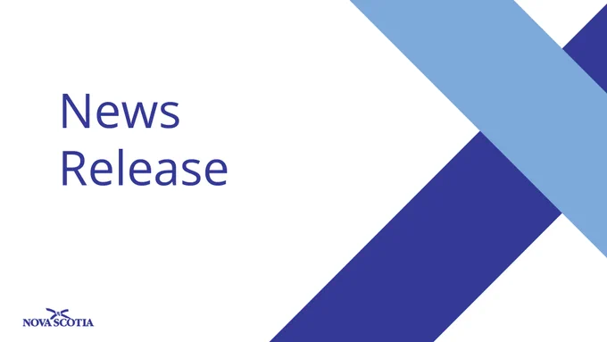 Graphic with the words News Release and Province of Nova Scotia logo.