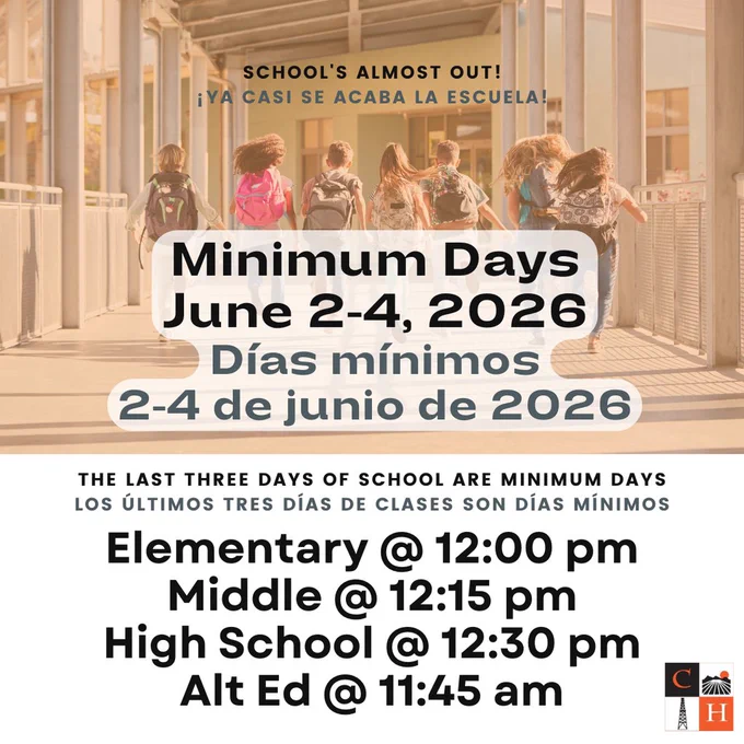 Minimum Days - Jun 2-4, 2026