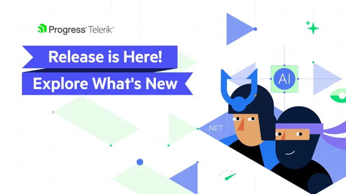 Release blog banner: Telerik and Kendo UI 2026 Q2 Release Is Here: Context‑Aware AI Where You Build