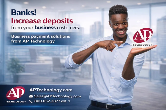 #Banks! Let #APTechnology help increase deposits from business customers, even in areas where you have no branch locations. Automated payments. #RemoteOfficialCheckPrinting. Advanced workflows. Faster deal closes and fewer trips to bank. Here's how: https://www.aptechnology.com