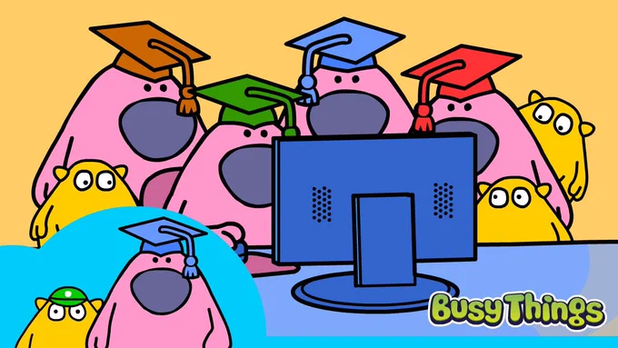 Teachers (and a couple of pupils) checking out Busy Things during a free trial