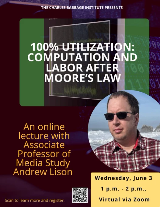 Flyer for  talk w Andrew Lison's picture