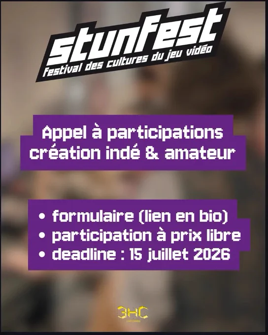 Appel à participation création indé et amateur : 
- formulaire (lien en bio)
- participation à prix libre
- deadline : 15 juillet 2026