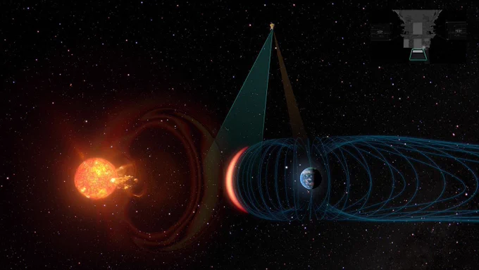 Smile's X-ray camera sees Earth reacting to coronal mass ejection. Artist’s impression. Credit: ESA