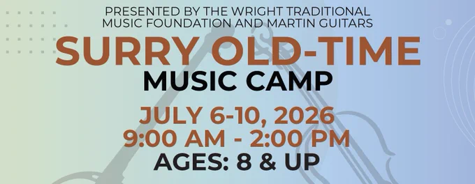 flyer promoting Old-Time Music Camp